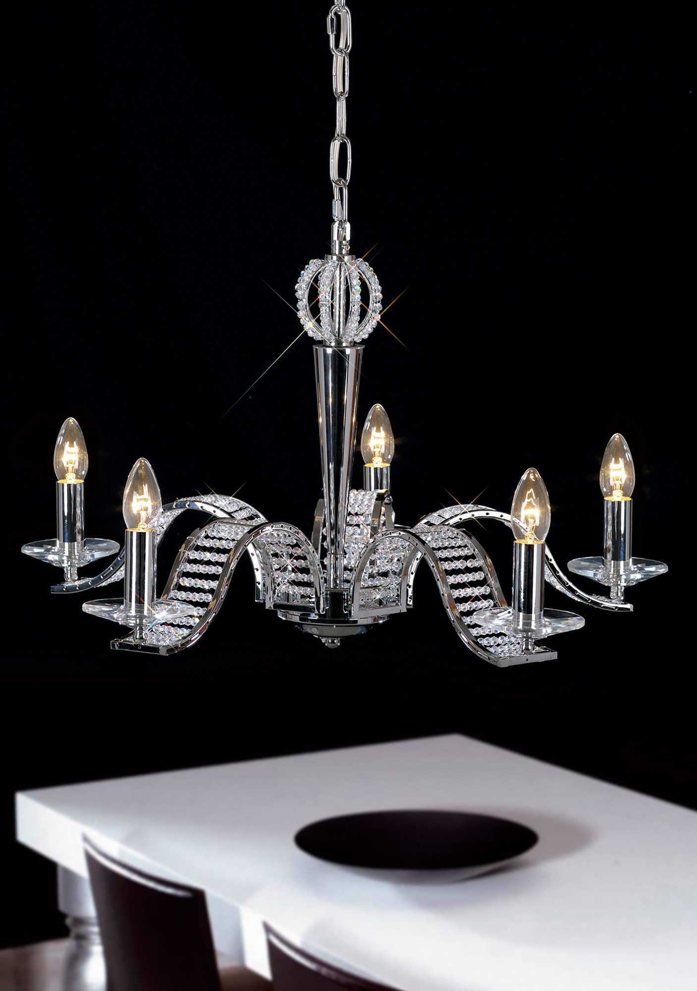 Niobe Crystal Ceiling Lights Diyas Multi Arm Crystal Fittings Niobe Crystal Ceiling Lights Diyas Multi Arm Crystal Fittings